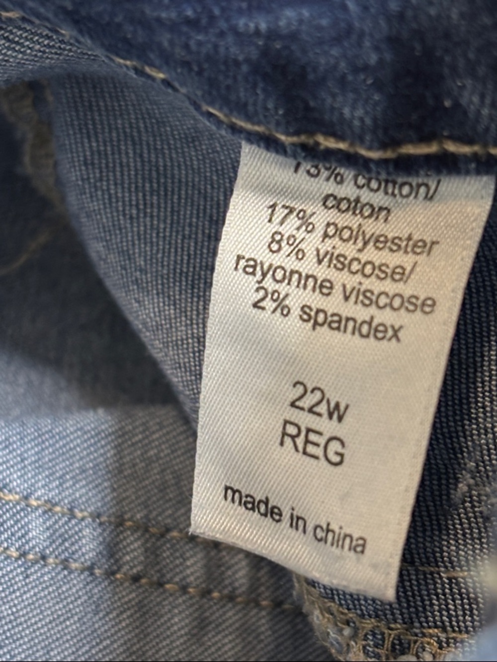 Maurices size 22W Regular Dark Blue Skinny Jeans - Picture 10 of 10
